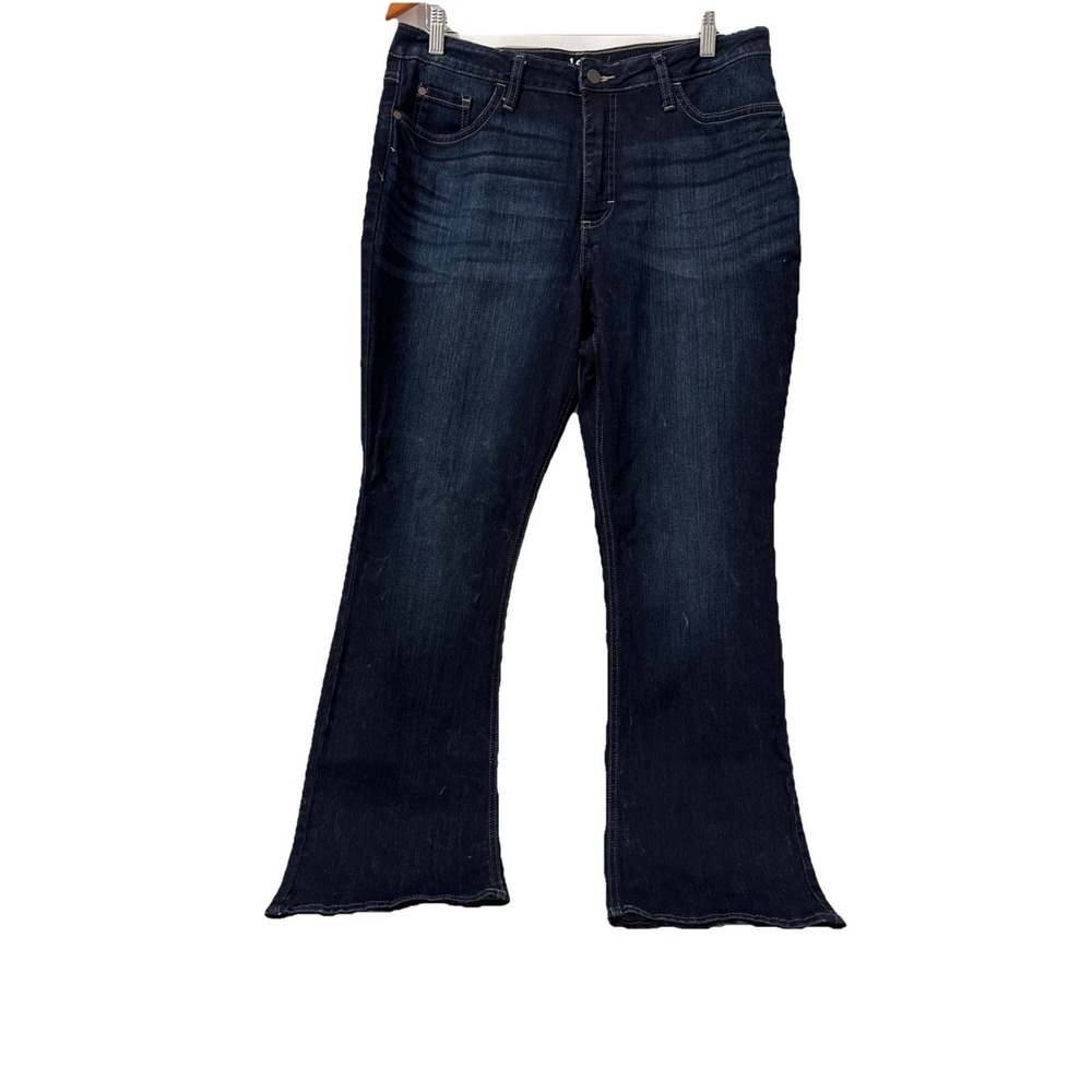 Lee‎ Riders Jeans Womens Size 14M Blue Denim Midrise Bootcut Stretch Dark Wash